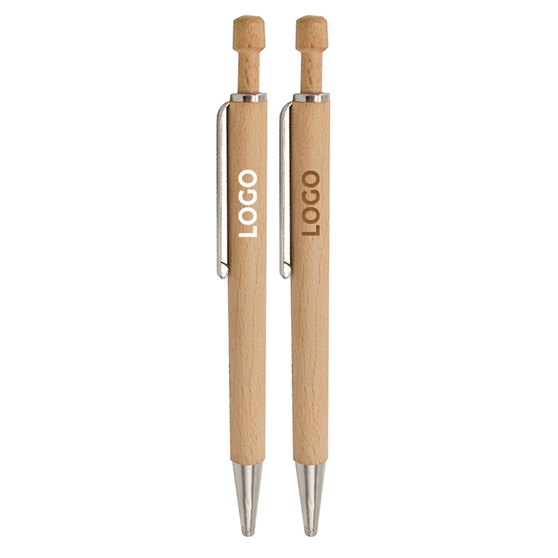 Printed wooden ballpoint pen